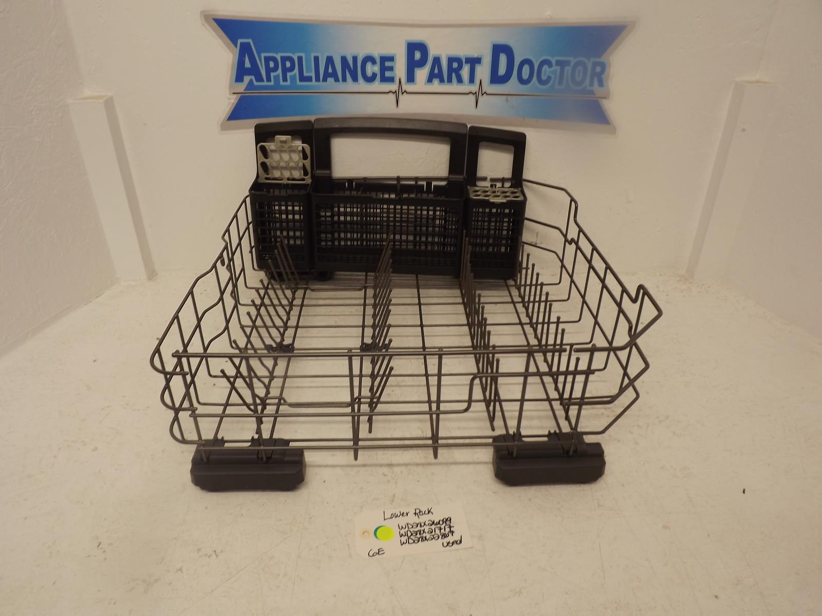 GE Dishwasher WD28X26099 WD28X21717 WD28X22867  Lower Rack Used