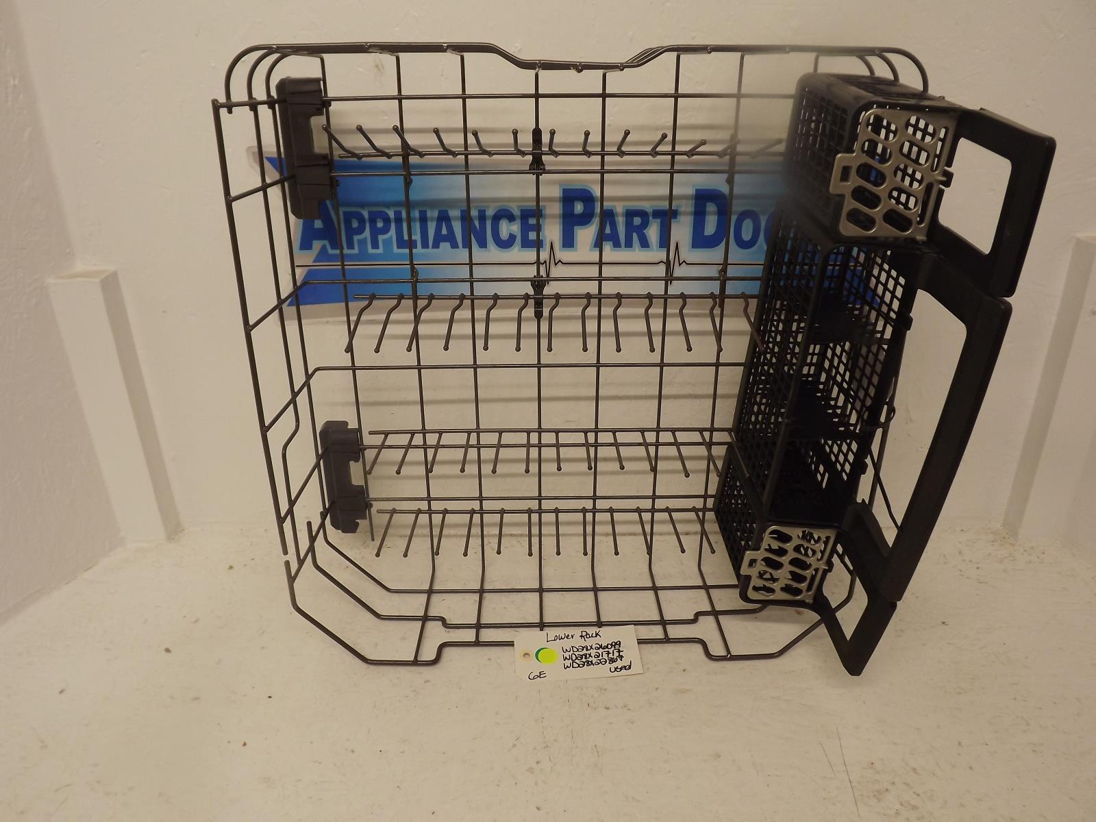 GE Dishwasher WD28X26099 WD28X21717 WD28X22867  Lower Rack Used