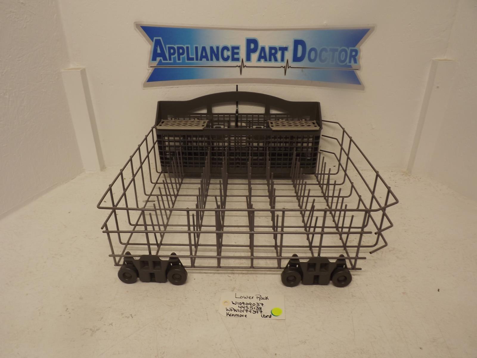 Kenmore Dishwasher W10909037 4455138 WPW10179397  Lower Rack Used