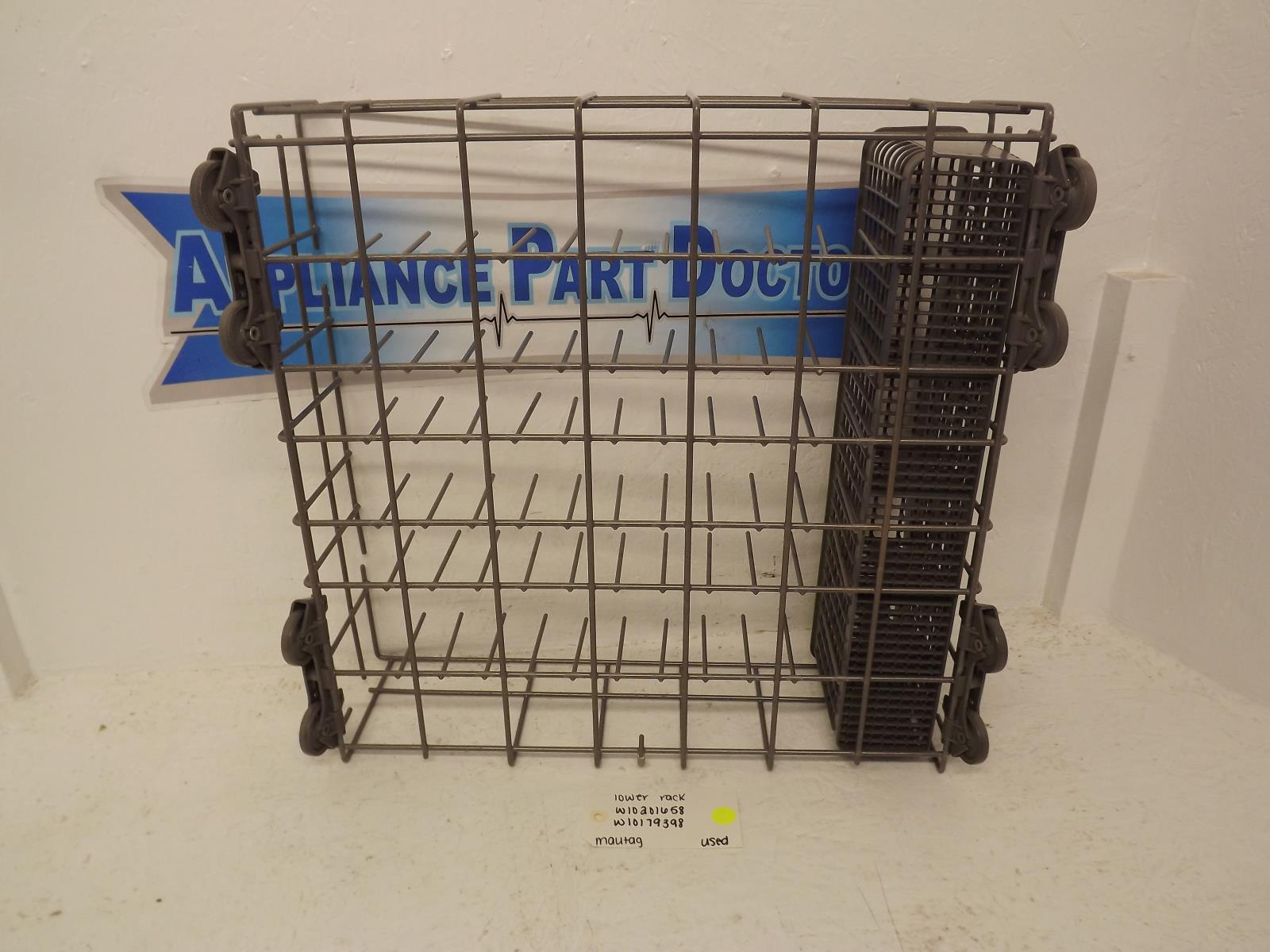 Maytag Dishwasher W10201658 W10179398 Lower Rack Used