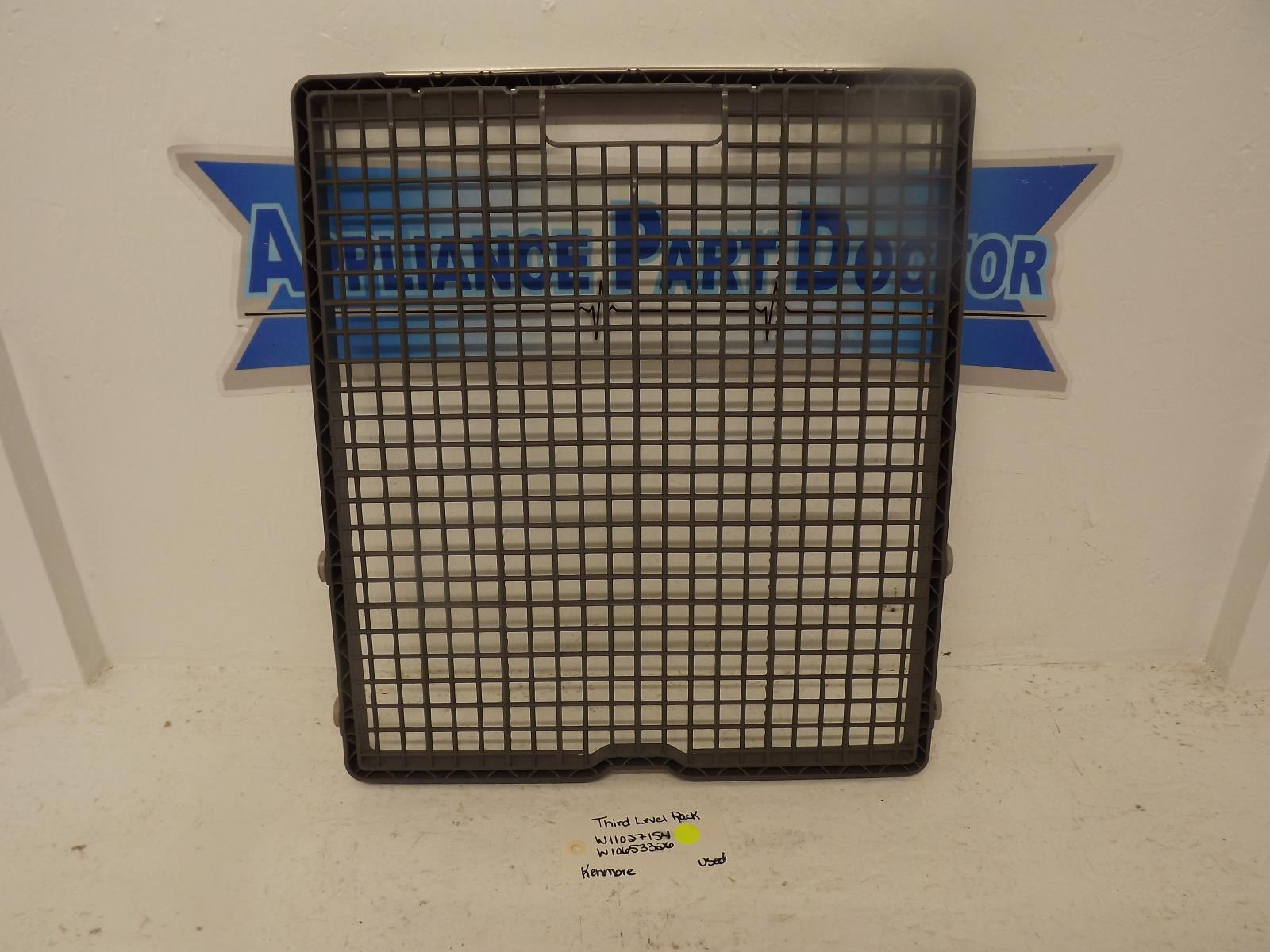 Kenmore Dishwasher W11027154 W10653326 Third Level Rack Used