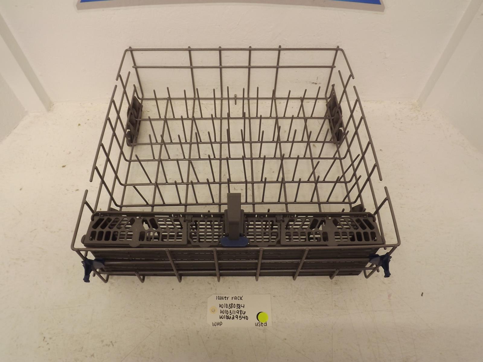 Whirlpool Dishwasher W10380384 W10311986 W10629540 Lower Rack Used
