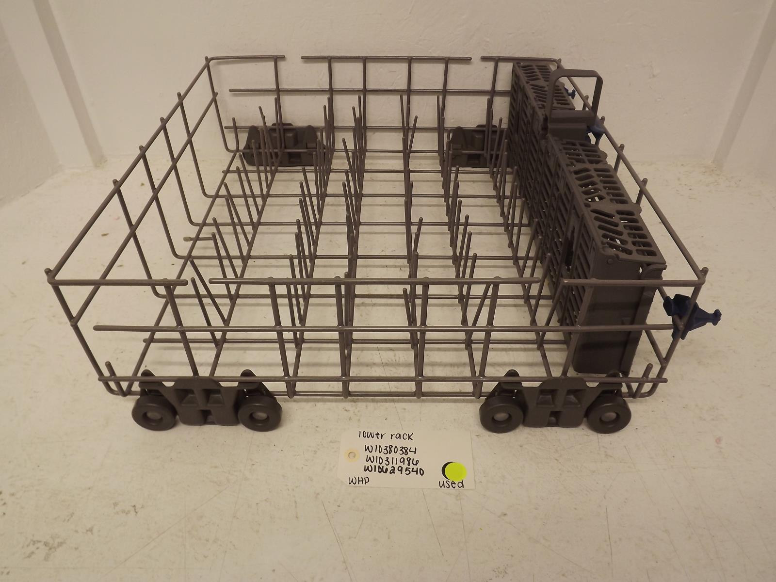 Whirlpool Dishwasher W10380384 W10311986 W10629540 Lower Rack Used