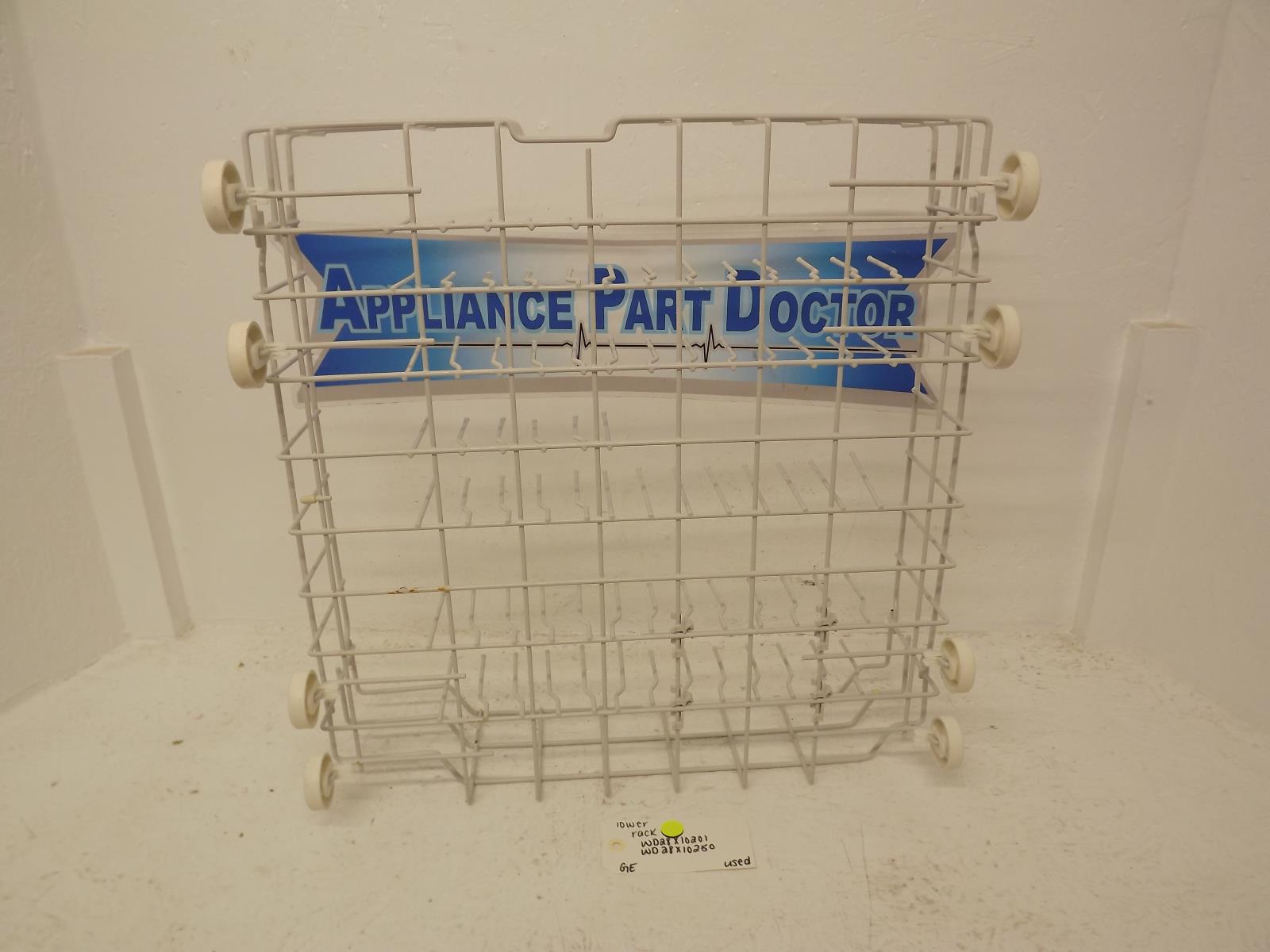 GE Dishwasher WD28X10201 WD28X10250 Lower Rack Used
