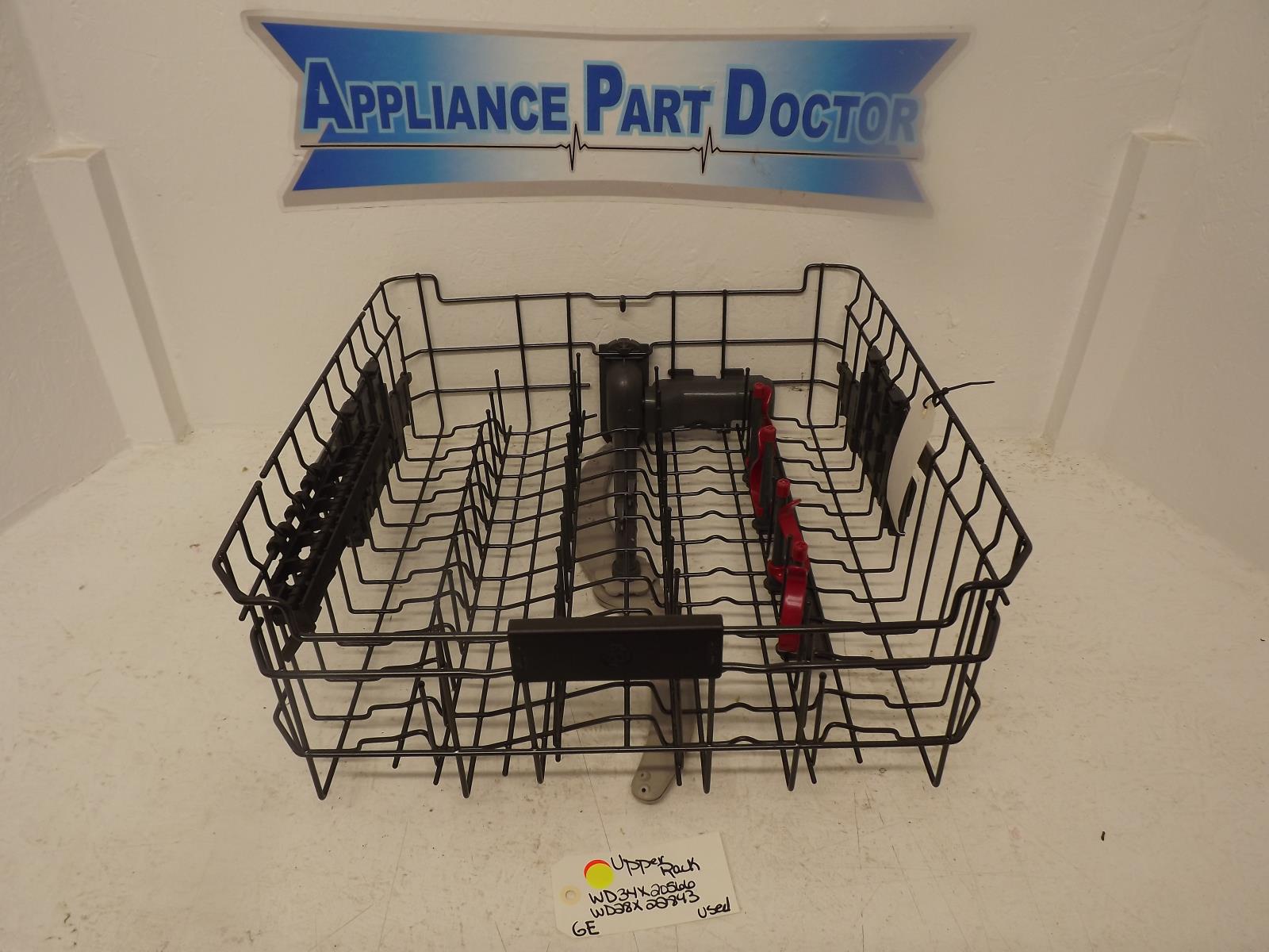 GE Dishwasher WD34X20566 WD28X22843 Upper Rack Used