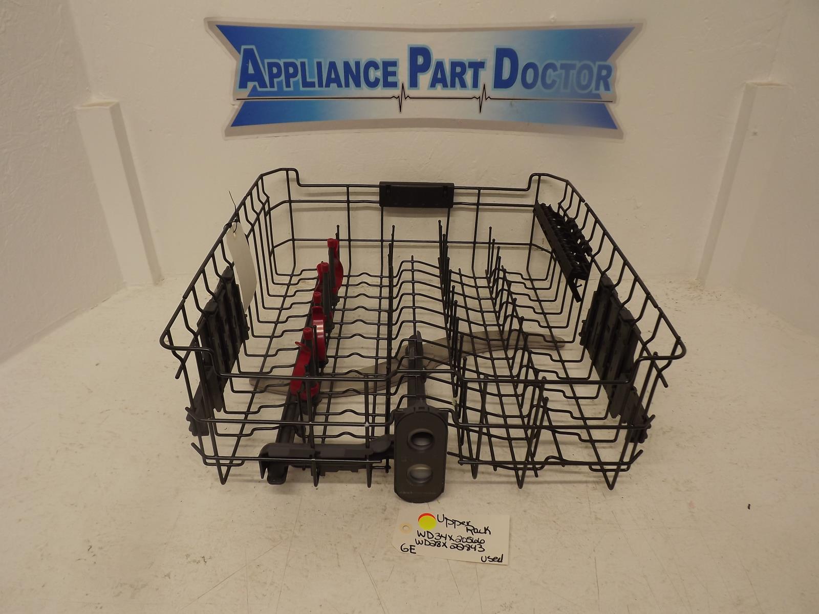 GE Dishwasher WD34X20566 WD28X22843 Upper Rack Used