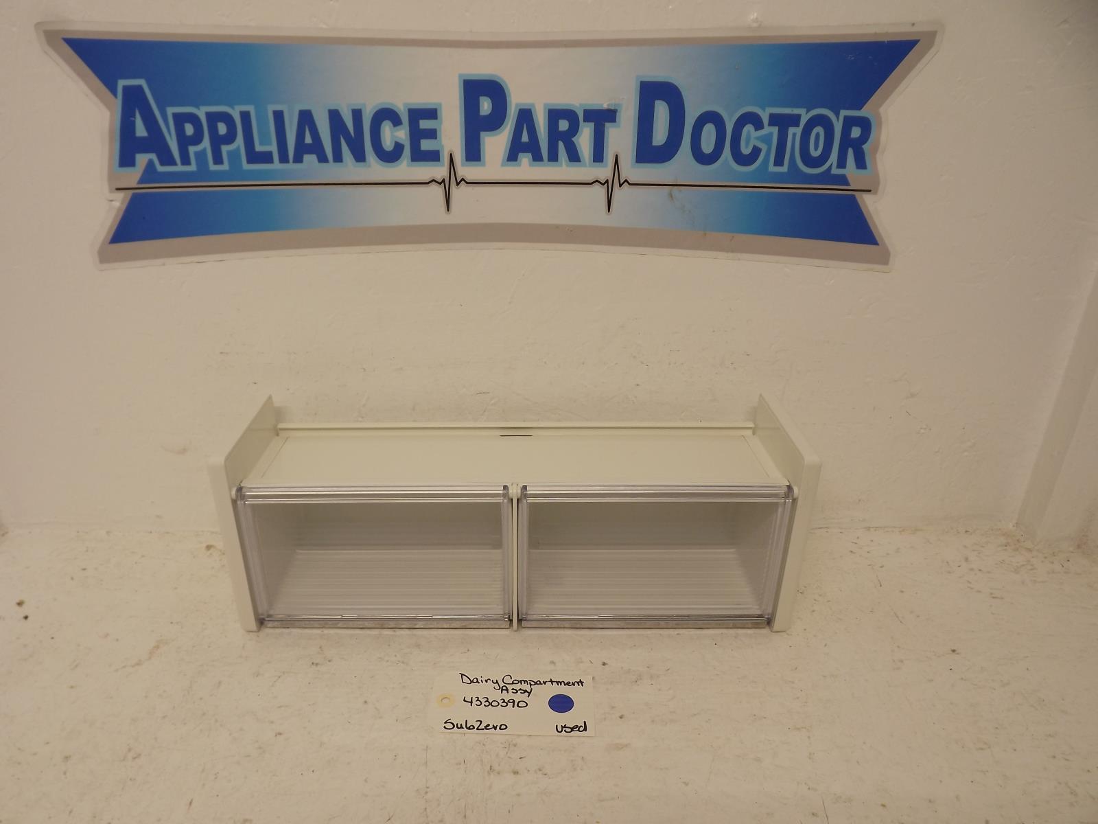 SubZero Refrigerator 4330390 Model #590 Dairy Compartment Assy Used