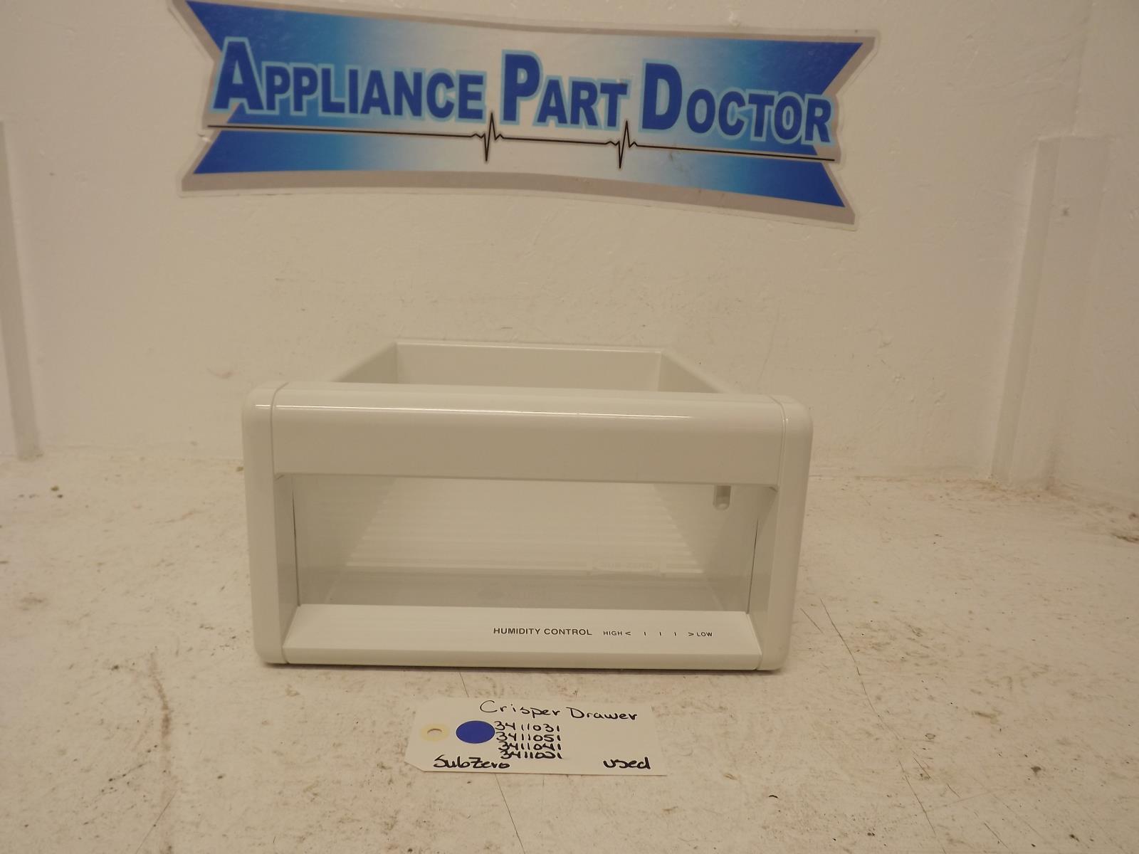 SubZero Refrigerator 3411031 3411051 3411041 3411021 Model590 CrisperDrawer Used