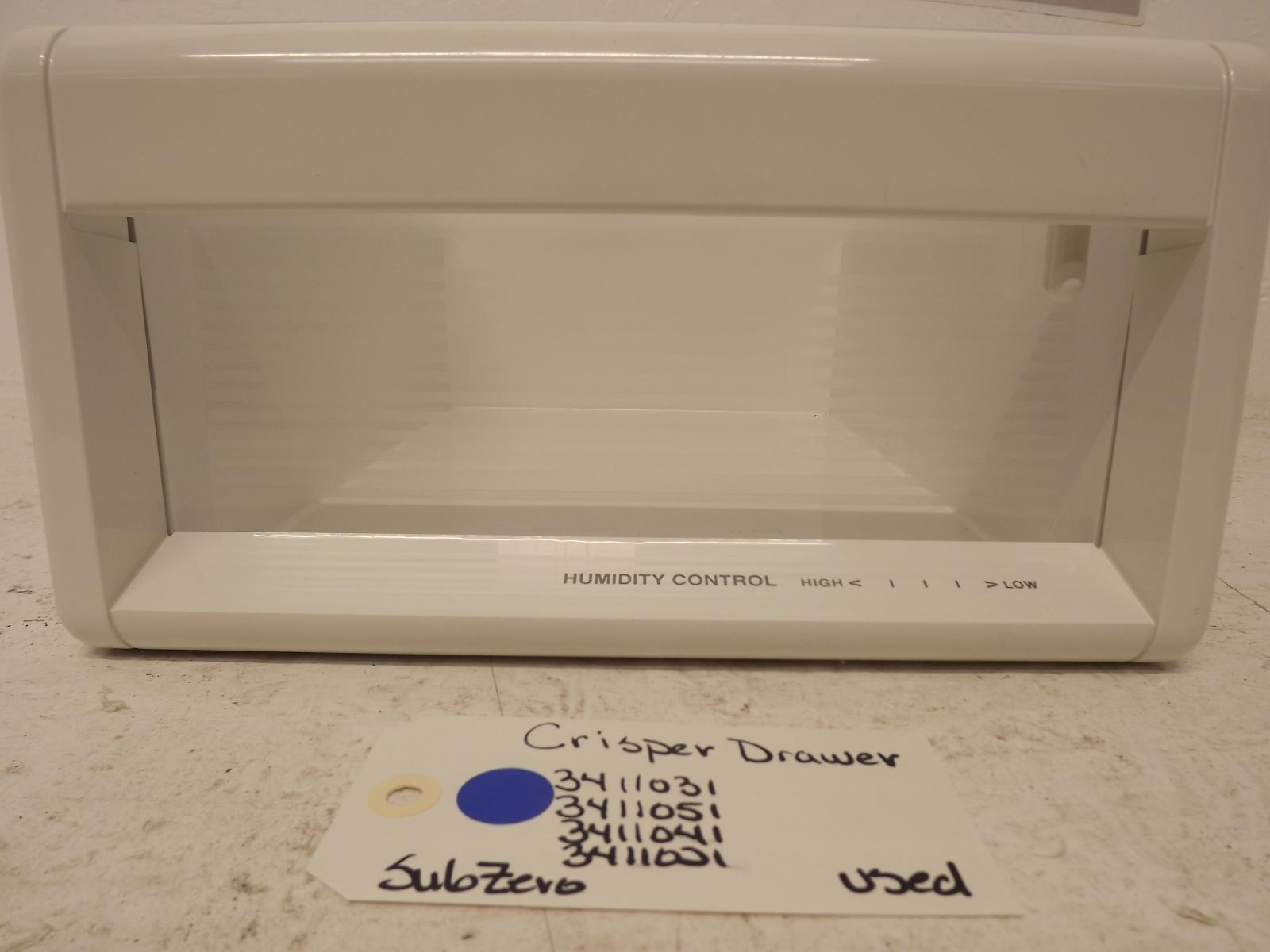 SubZero Refrigerator 3411031 3411051 3411041 3411021 Model590 CrisperDrawer Used