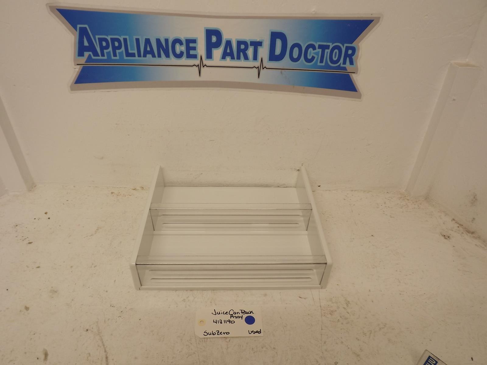 SubZero Refrigerator 4181190 Model #590 Juice Can Rack Assy Used