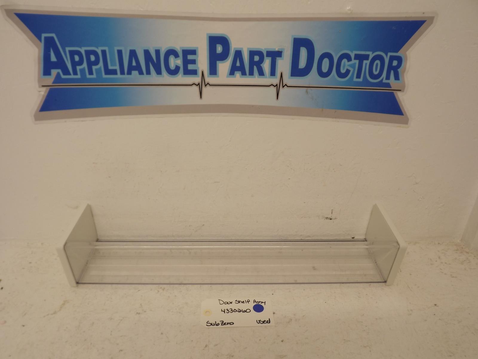 SubZero Refrigerator 4330260 Model #590 Door Shelf Assy Used