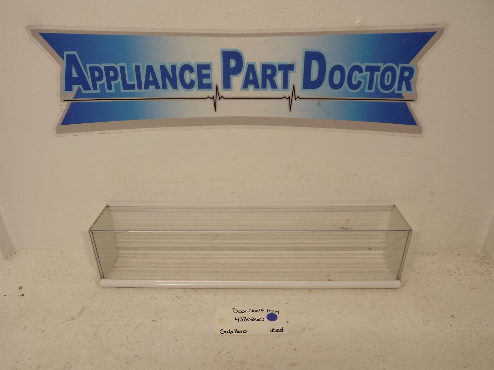 SubZero Refrigerator 4330260 Model #590 Door Shelf Assy Used
