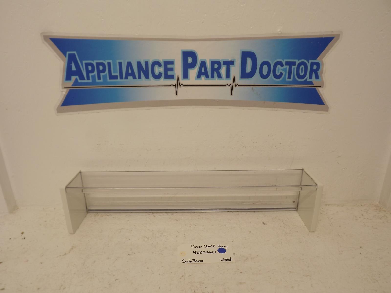 SubZero Refrigerator 4330260 Model #590 Door Shelf Assy Used