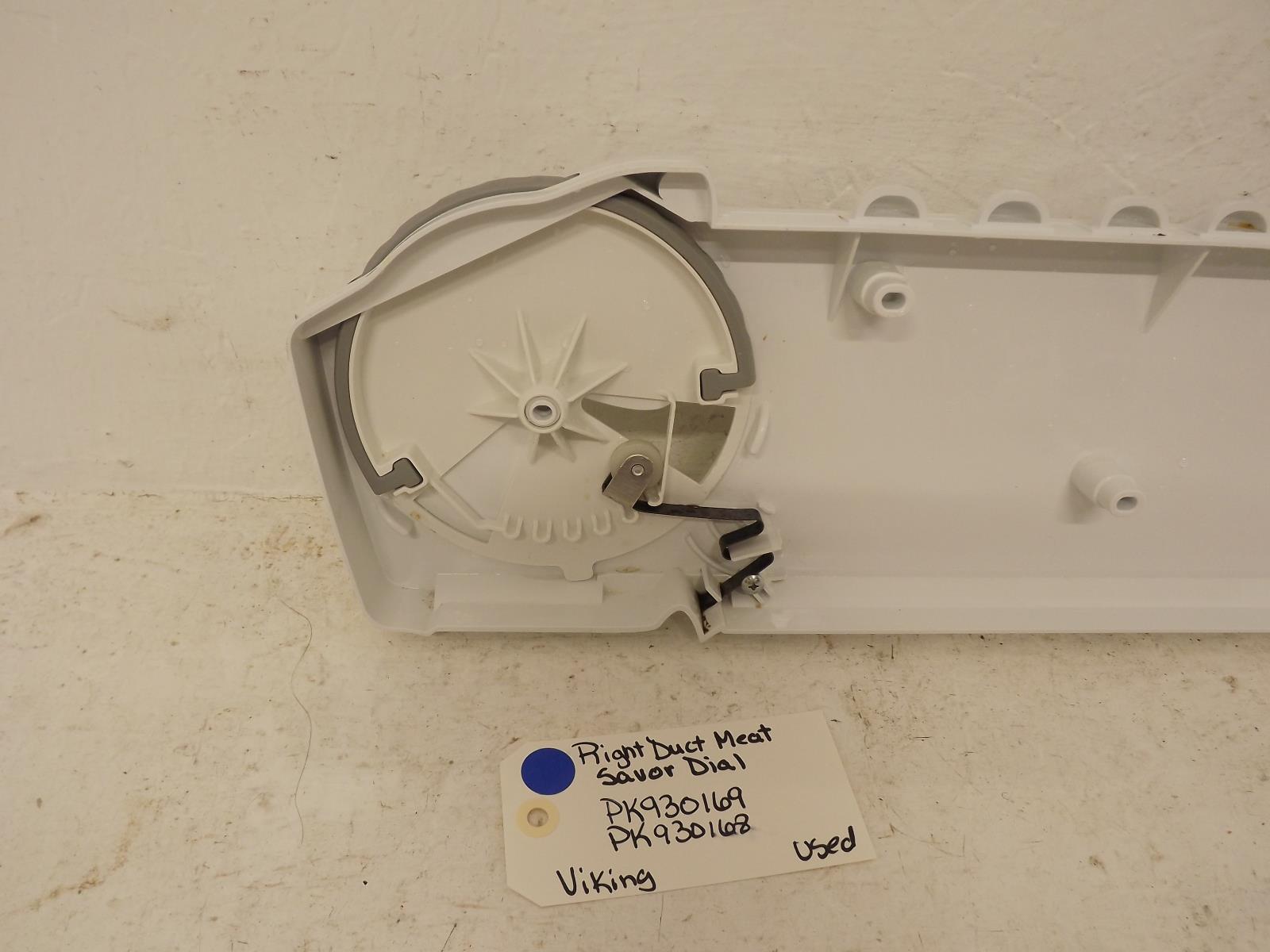 Viking Refrigerator PK930169 PK930168 Right Duct Meat Savor Dial Used