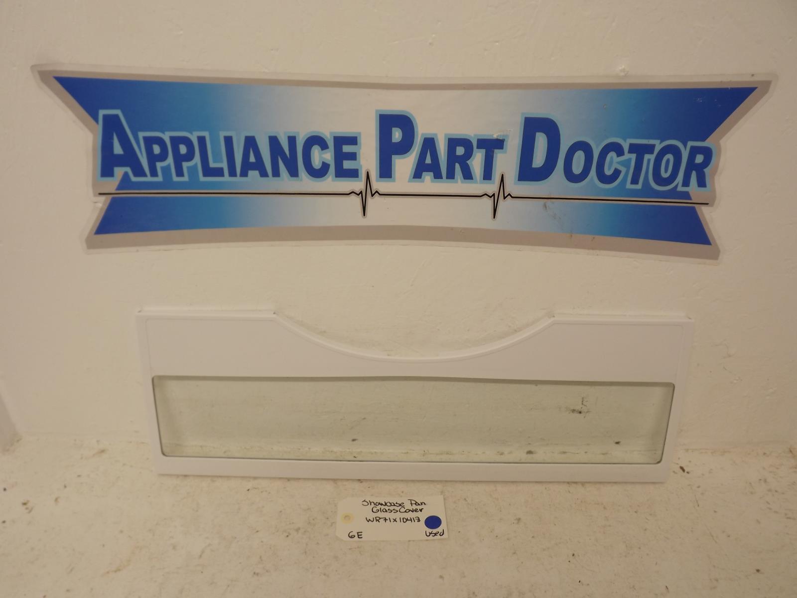 GE Refrigerator WR71X10418  Showcase Pan Glass Cover Used
