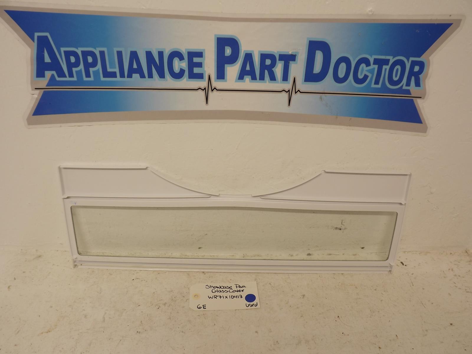 GE Refrigerator WR71X10418  Showcase Pan Glass Cover Used