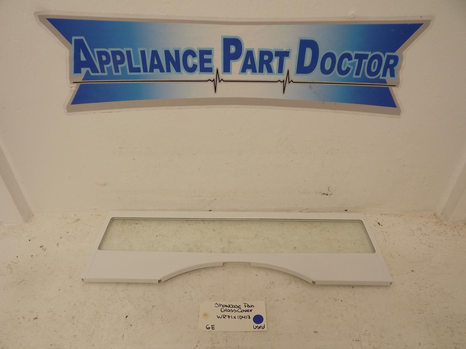 GE Refrigerator WR71X10418  Showcase Pan Glass Cover Used