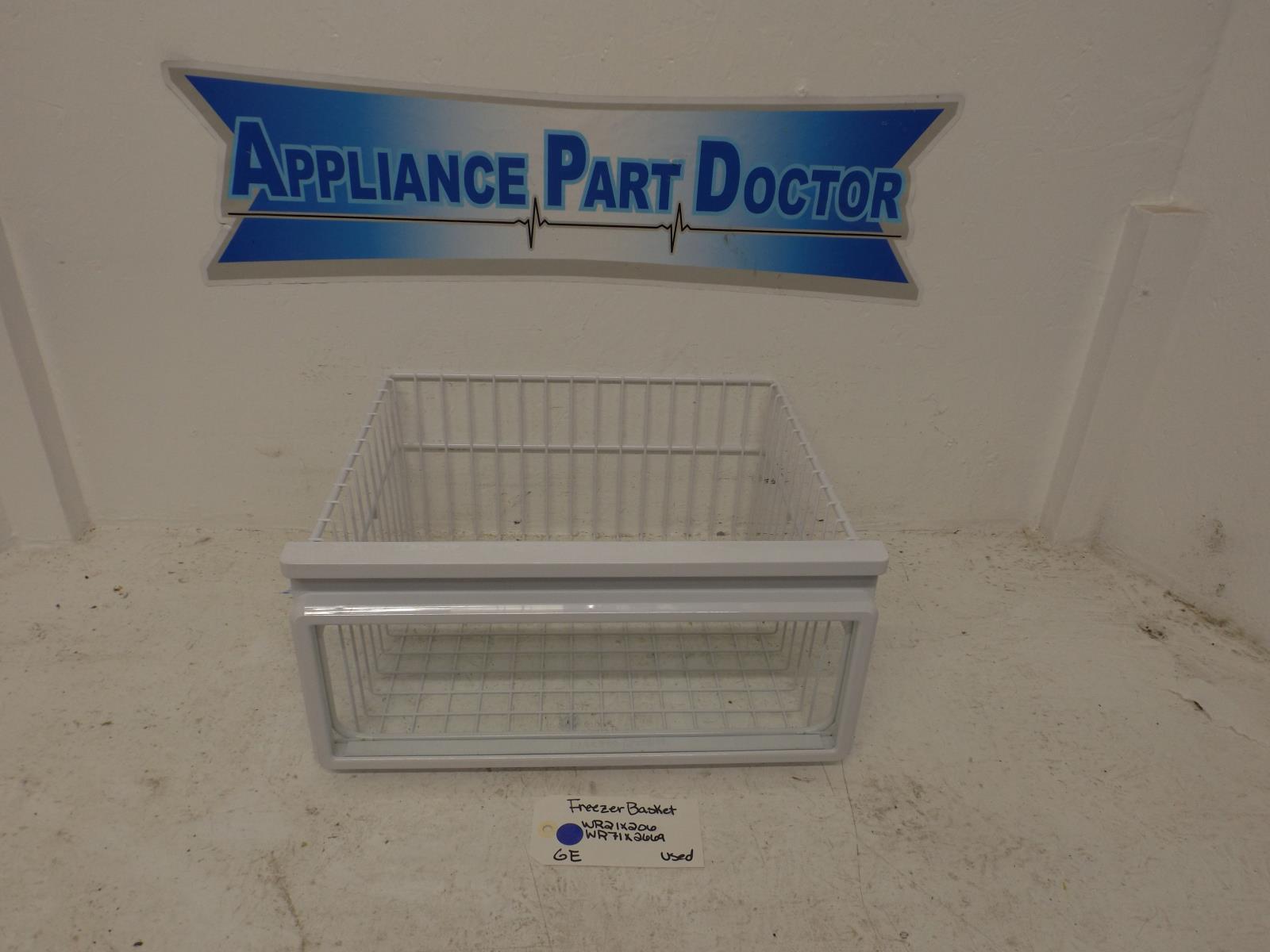 GE Refrigerator WR21X206 WR71X2669 Freezer Basket Used