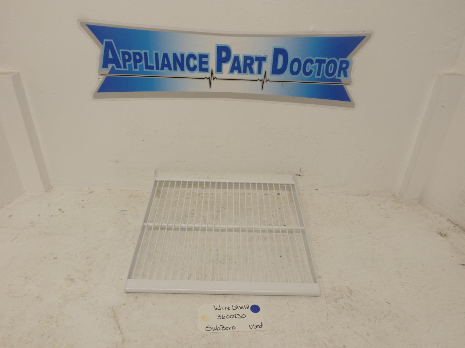SubZero Refrigerator 3600830 Fits Model #532 Wire Shelf Used