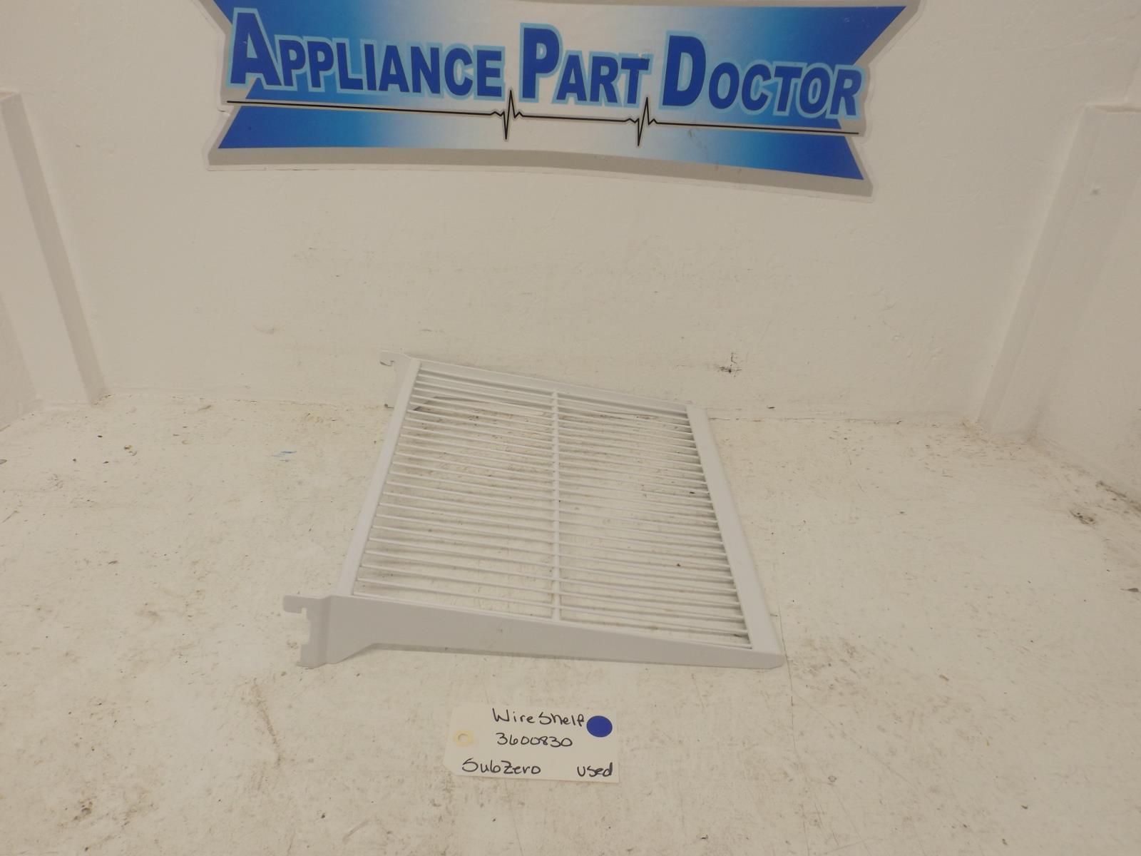 SubZero Refrigerator 3600830 Fits Model #532 Wire Shelf Used