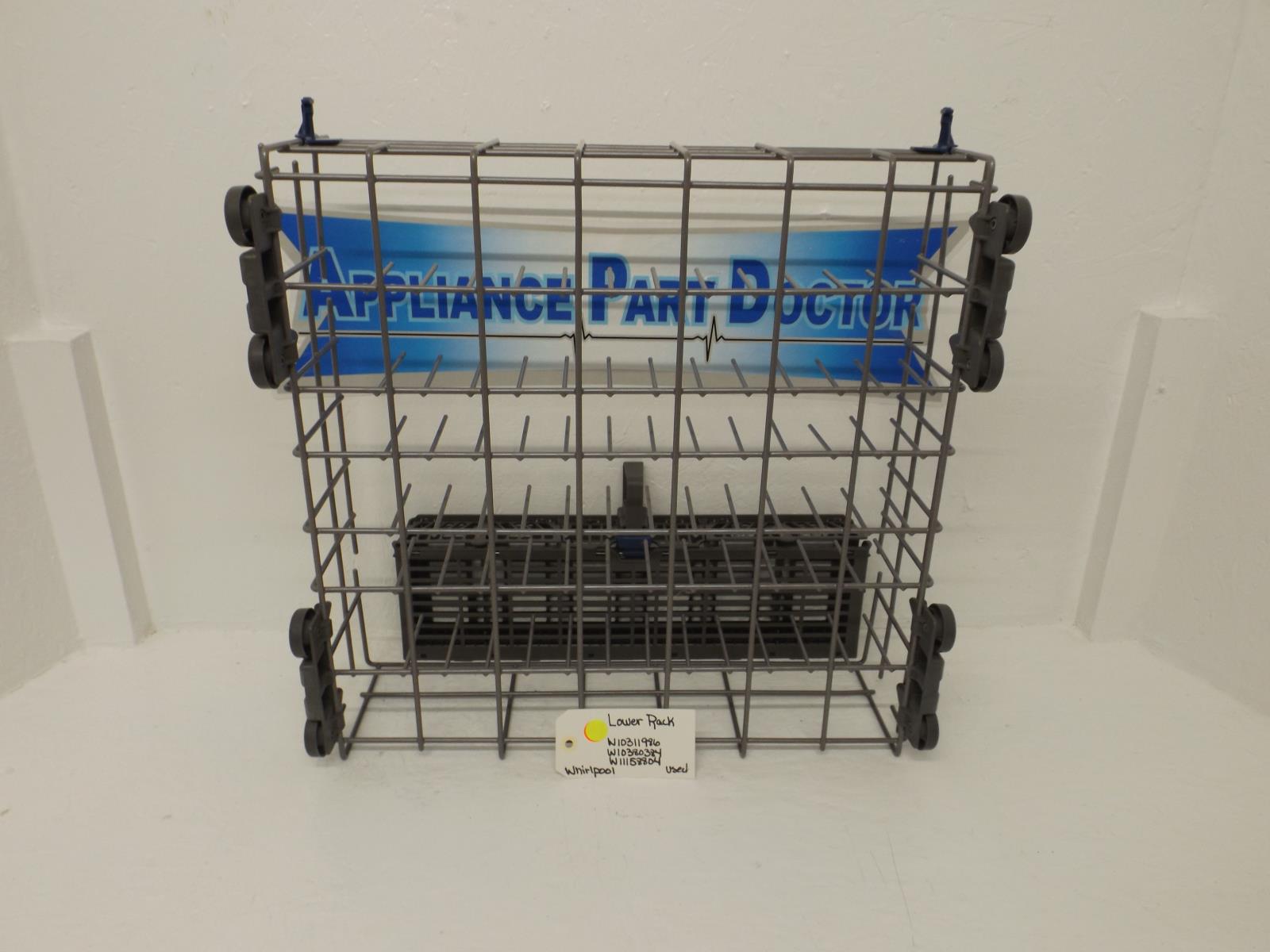Whirlpool Dishwasher W10311986 W10380384 W11158804 Lower Rack Used