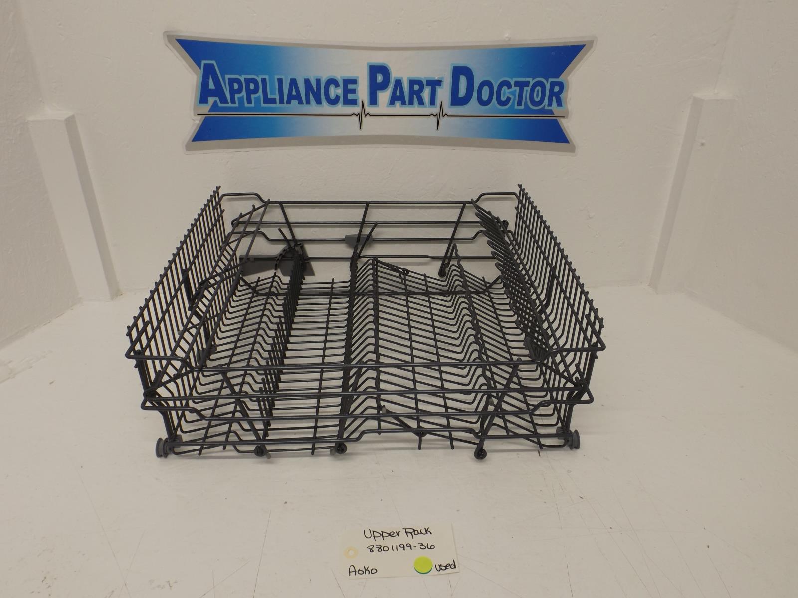 Asko Dishwasher 8801199-36 Upper Rack Used