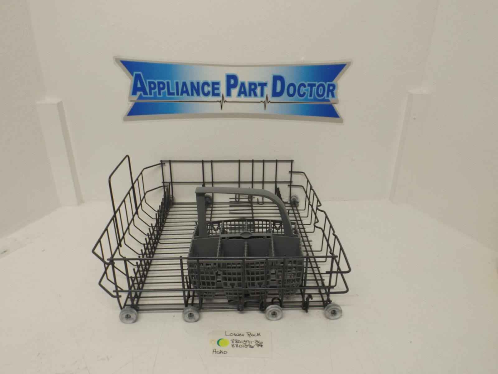 Asko Dishwasher 8801391-36 8801396-77 Lower Rack Used