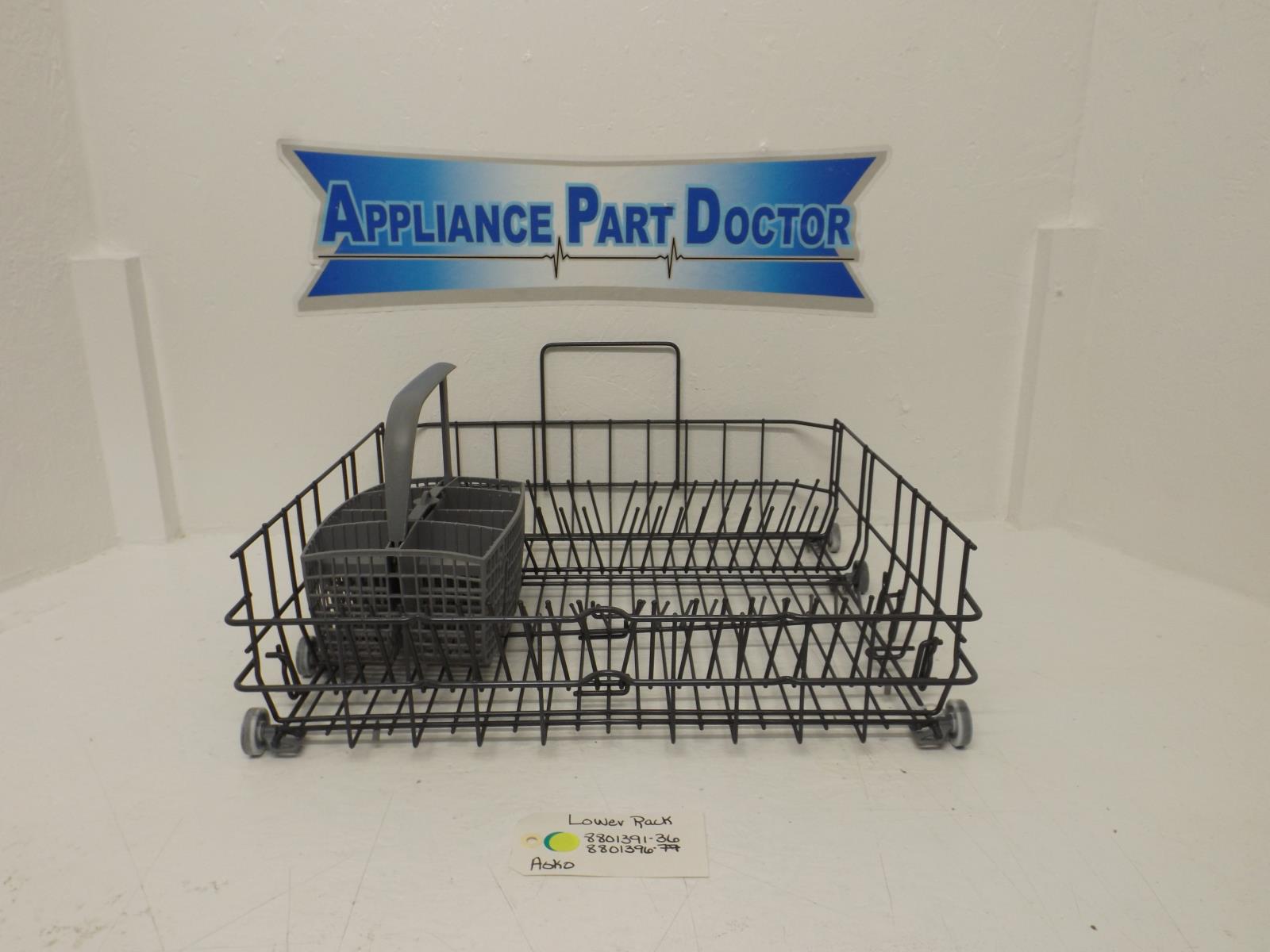 Asko Dishwasher 8801391-36 8801396-77 Lower Rack Used