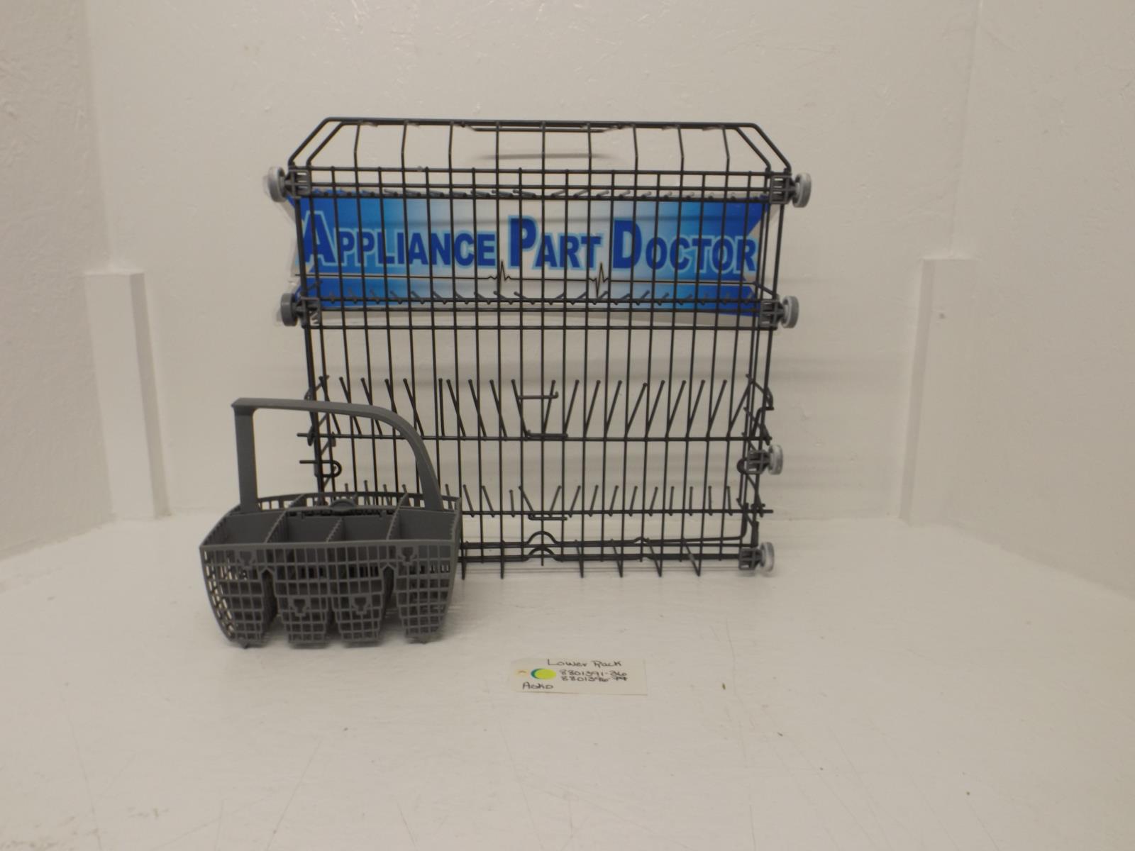 Asko Dishwasher 8801391-36 8801396-77 Lower Rack Used