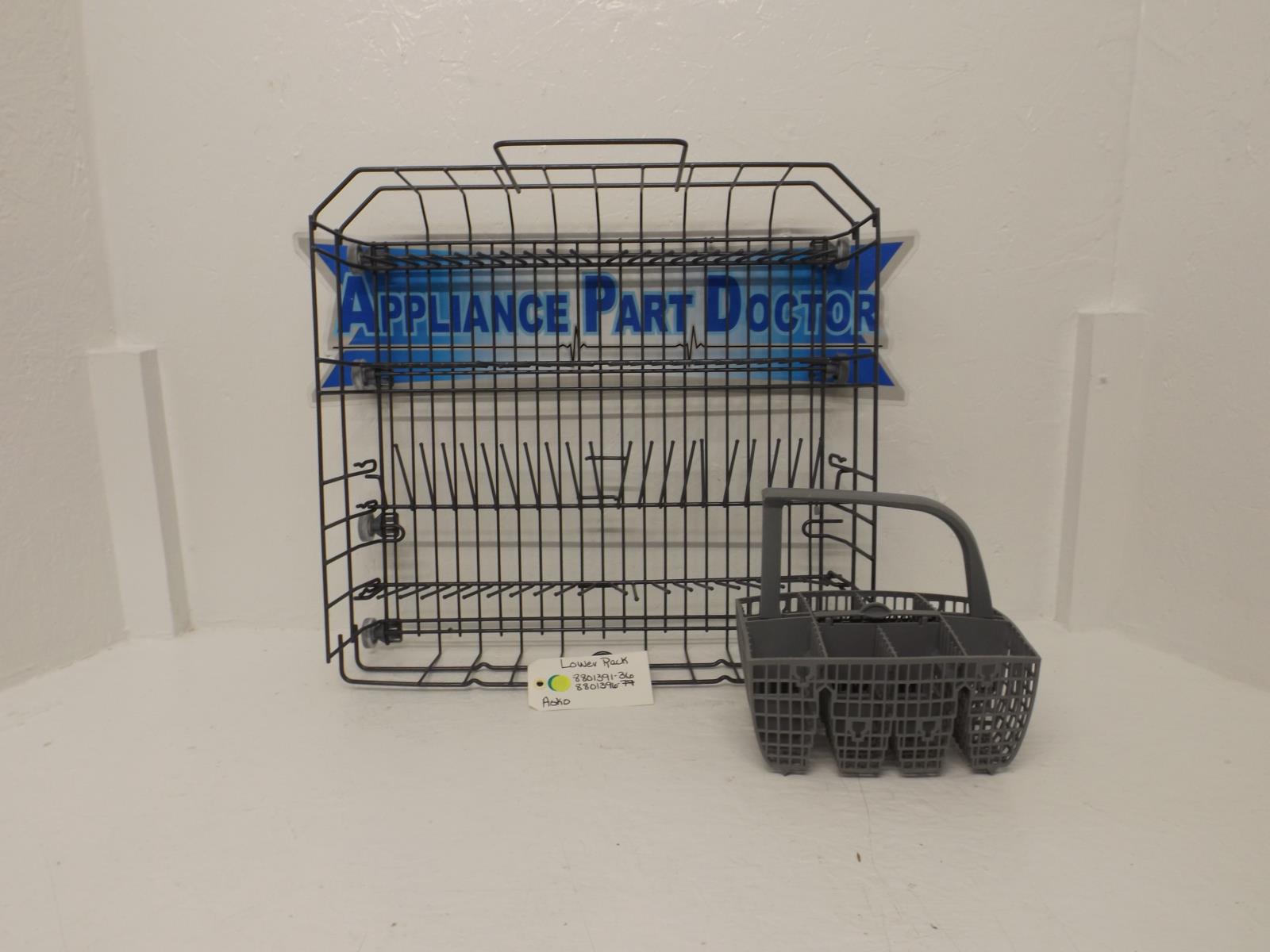 Asko Dishwasher 8801391-36 8801396-77 Lower Rack Used
