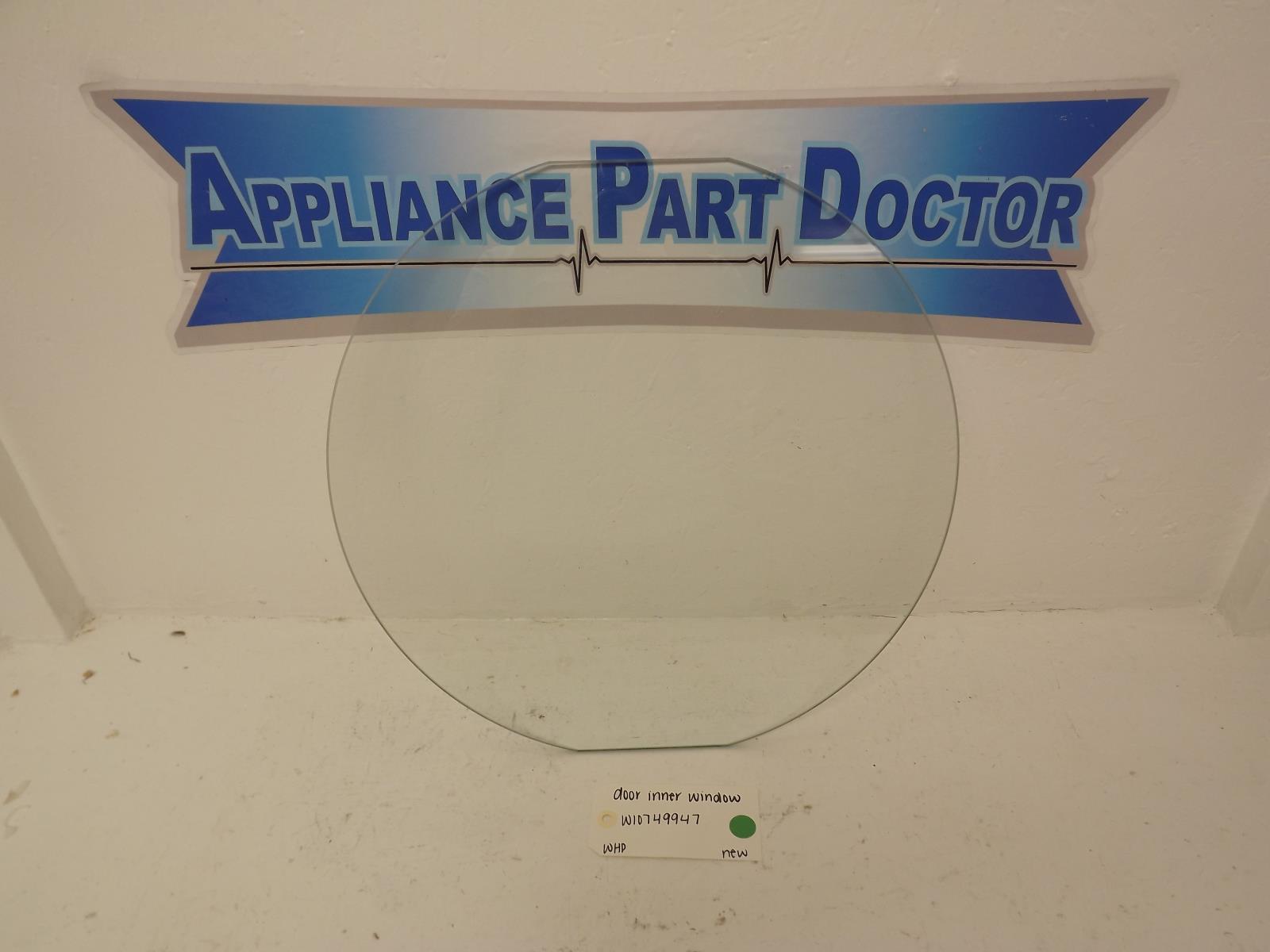 Whirlpool Dryer W10749947 Door Inner Window New