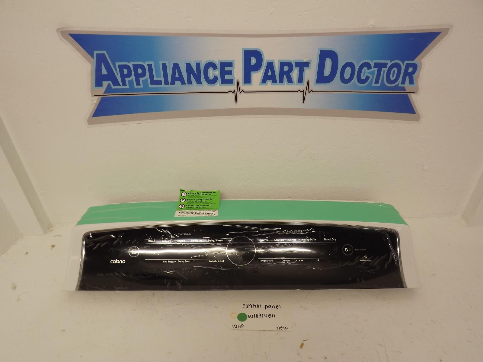 Whirlpool Dryer W10914511 Control Panel New