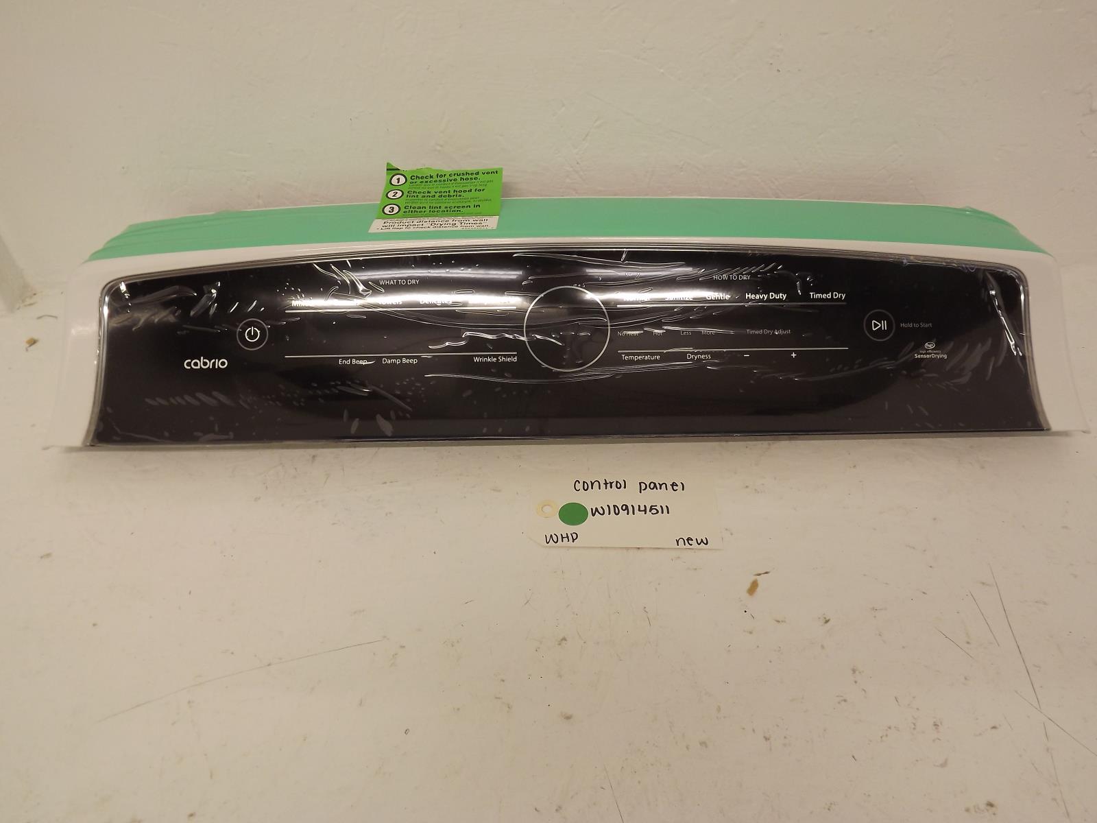 Whirlpool Dryer W10914511 Control Panel New