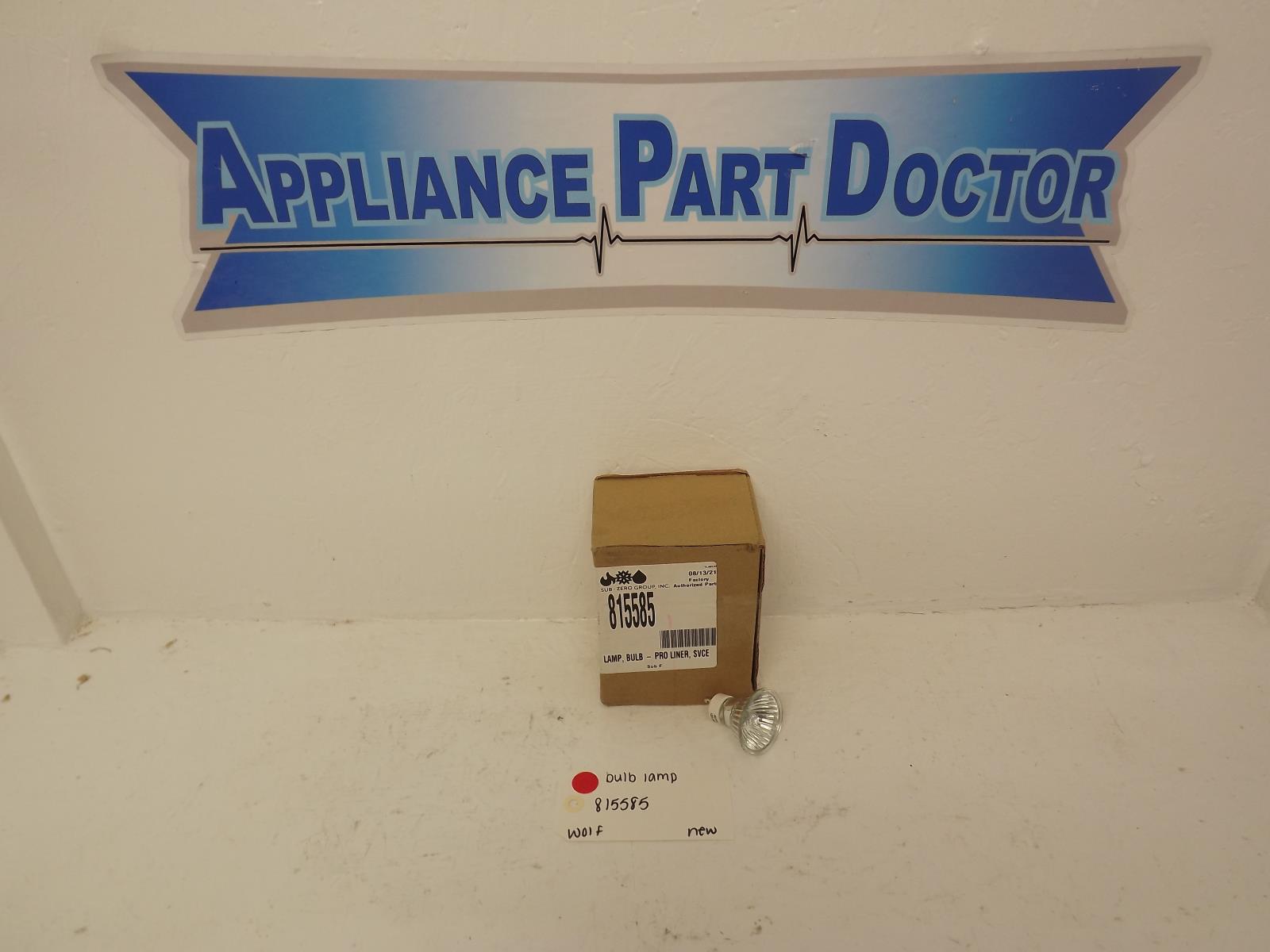 Wolf Range Hood 815585 Bulb Lamp New