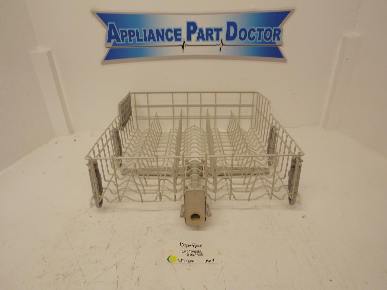 Whirlpool Dishwasher W10909088 3369903 Upper Rack Used