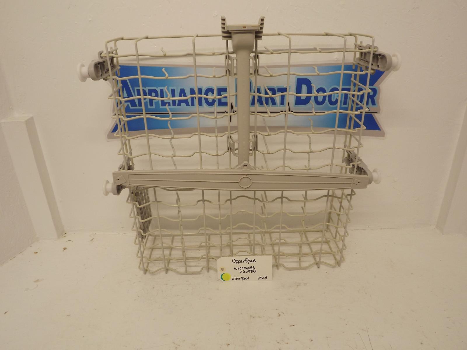 Whirlpool Dishwasher W10909088 3369903 Upper Rack Used