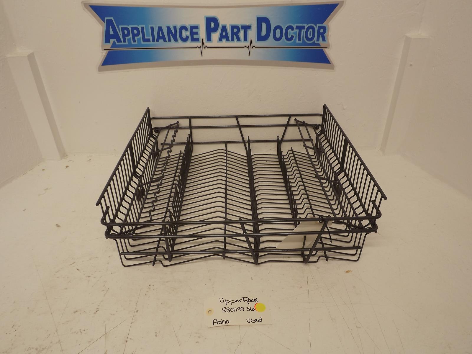 Asko Dishwasher 8801199-36 Upper Rack Used