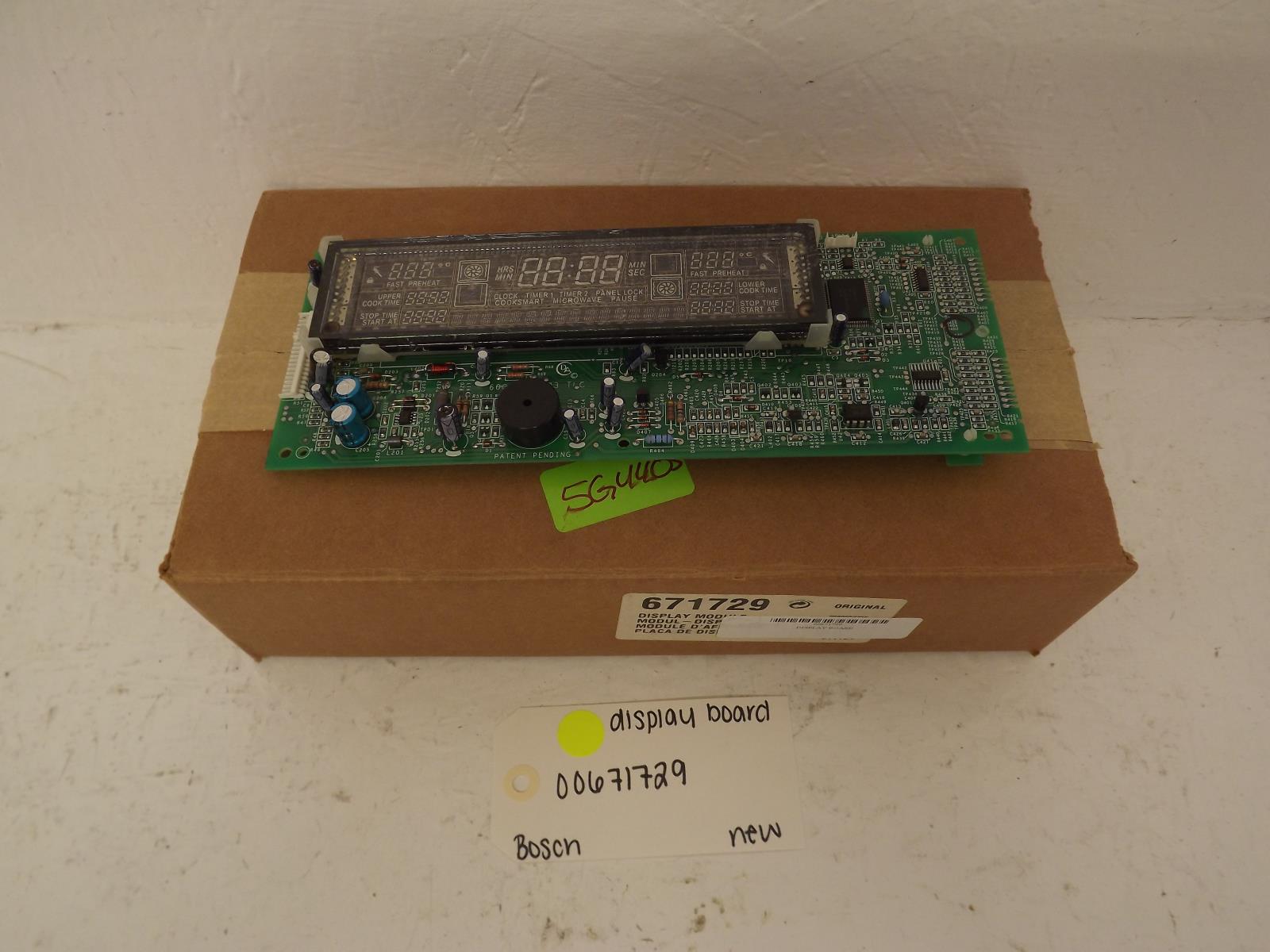 Bosch Dishwasher 00671729 Display Board New