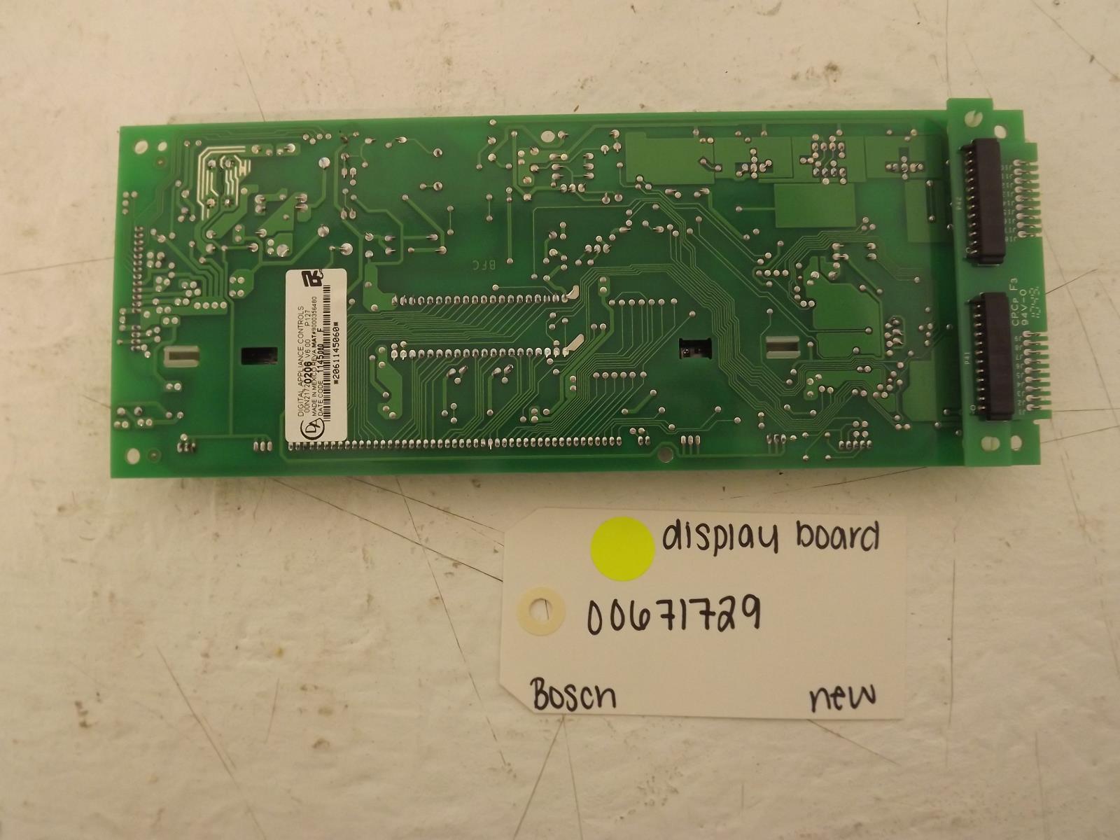 Bosch Dishwasher 00671729 Display Board New