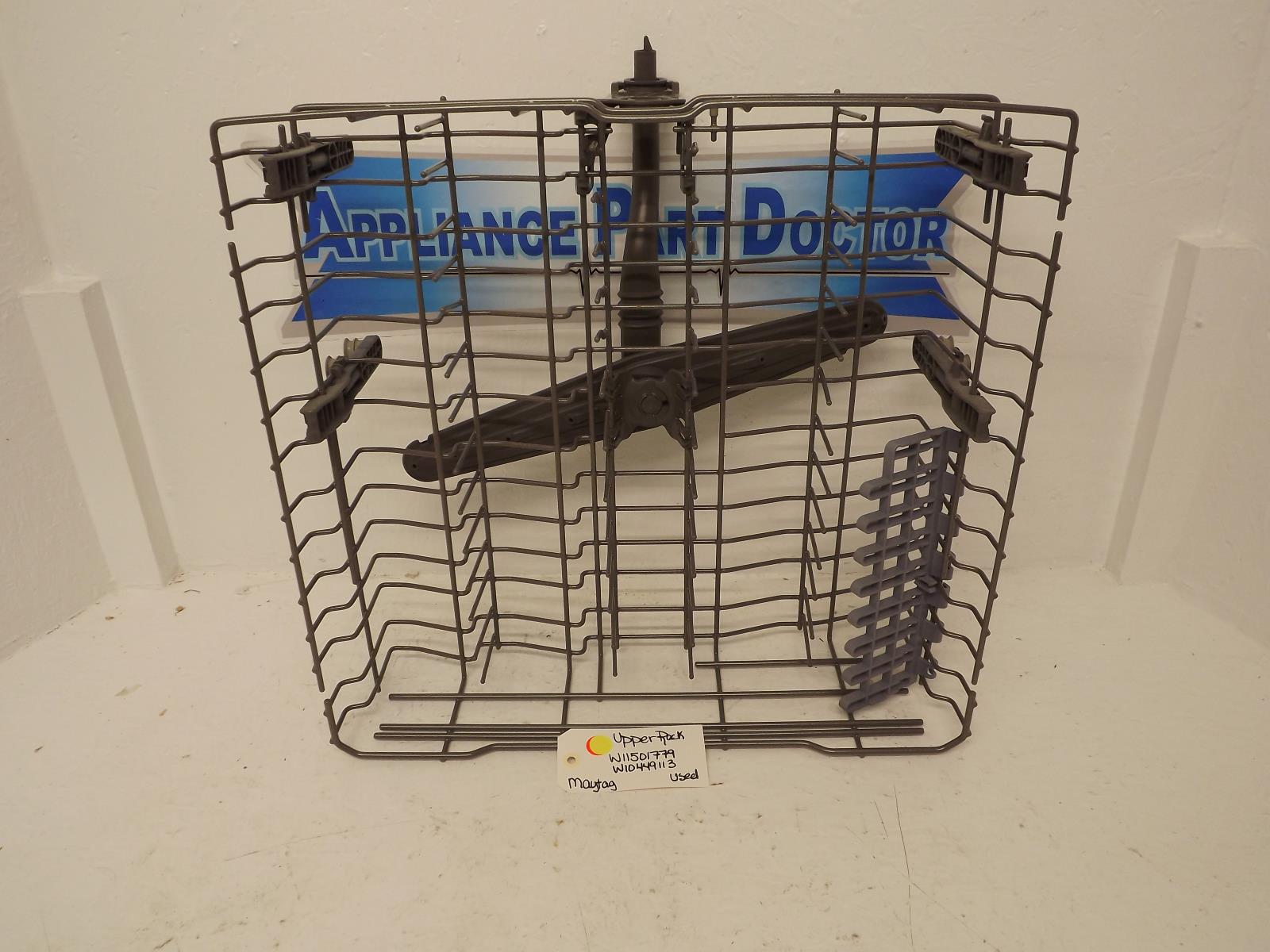Maytag Dishwasher W11501779 W10449113 Upper Rack Used