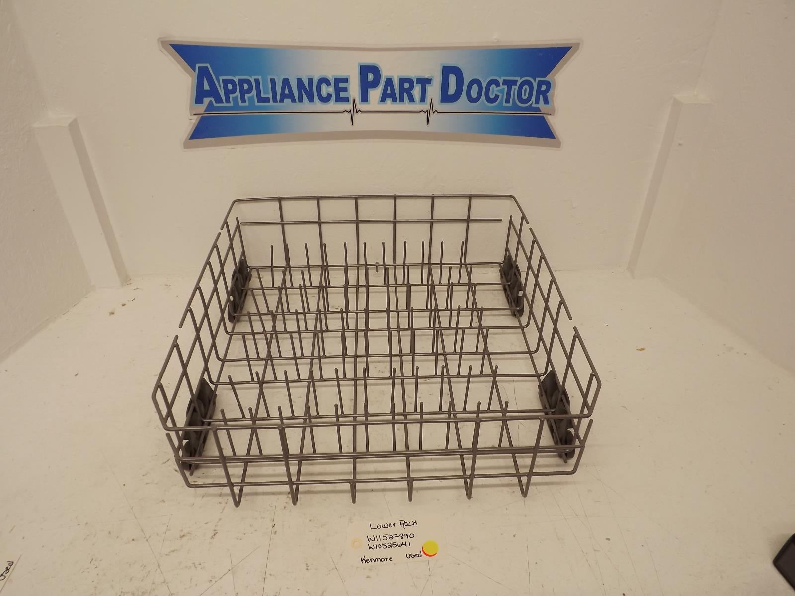 Kenmore Dishwasher W11527890 W10525641 Lower Rack Used