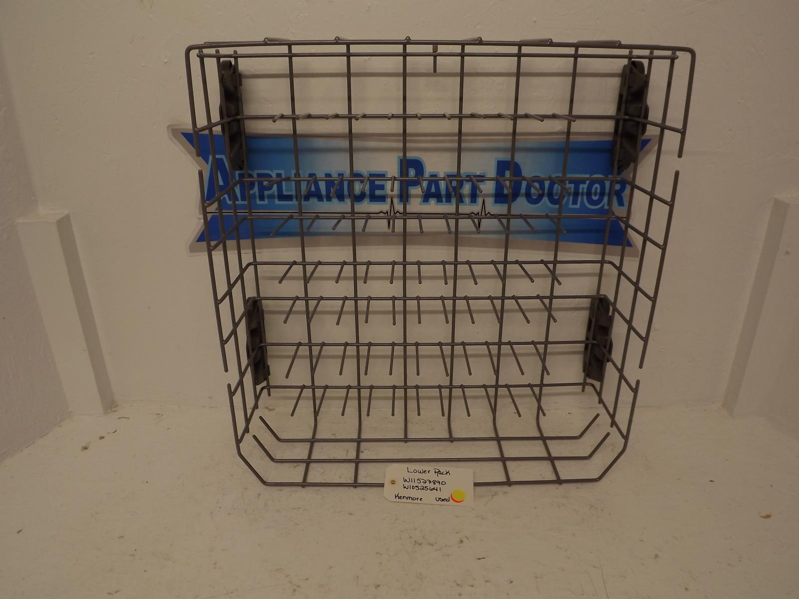Kenmore Dishwasher W11527890 W10525641 Lower Rack Used