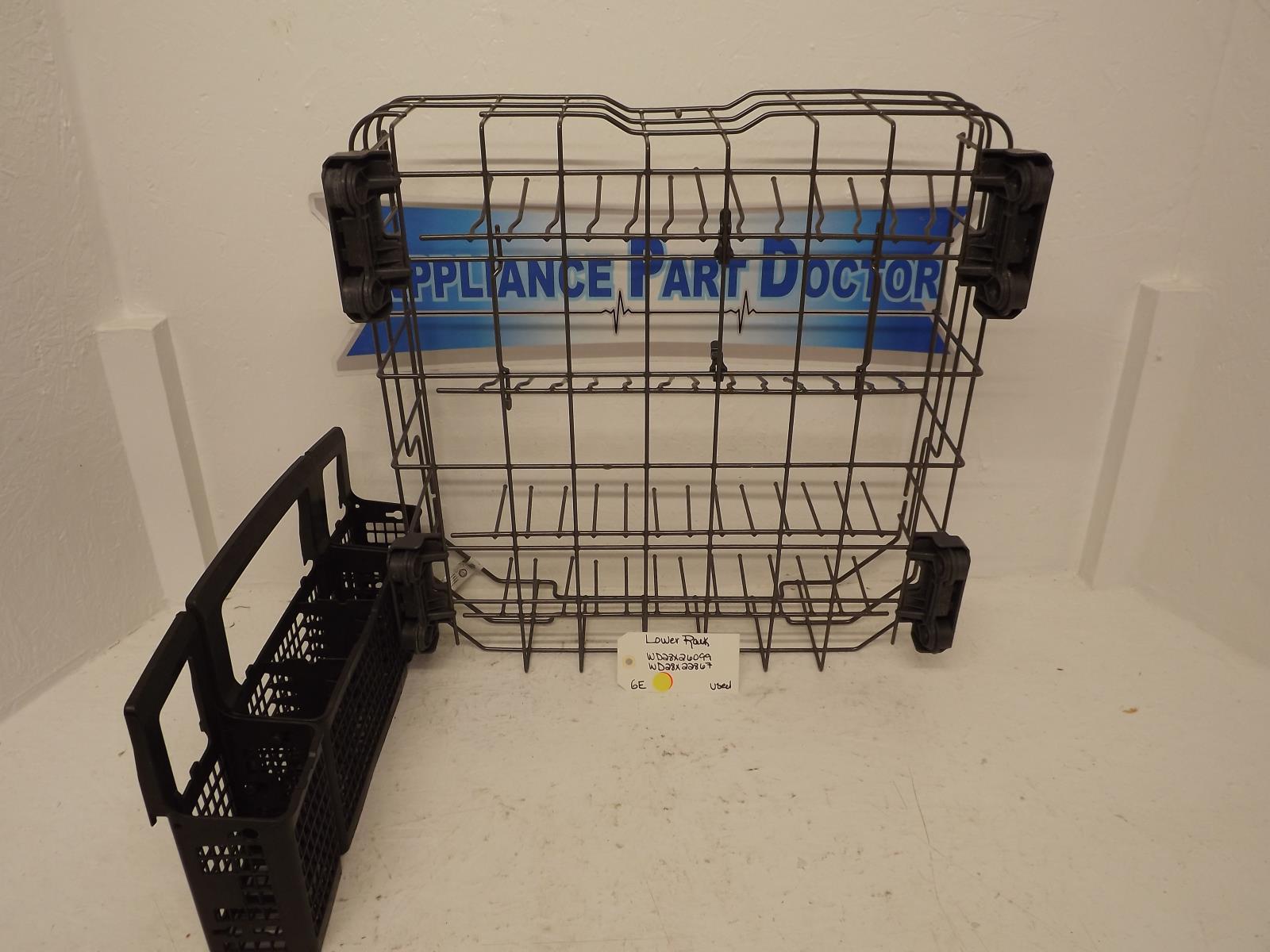 GE Dishwasher WD28X26099 WD28X22867 Lower Rack Used