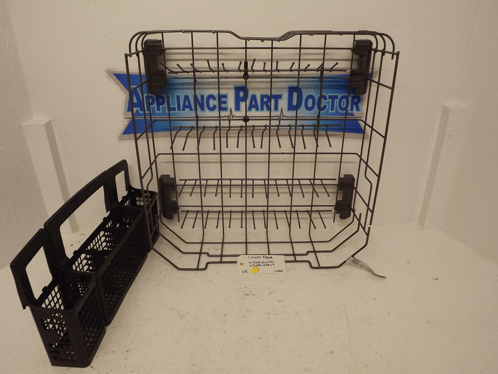 GE Dishwasher WD28X26099 WD28X22867 Lower Rack Used