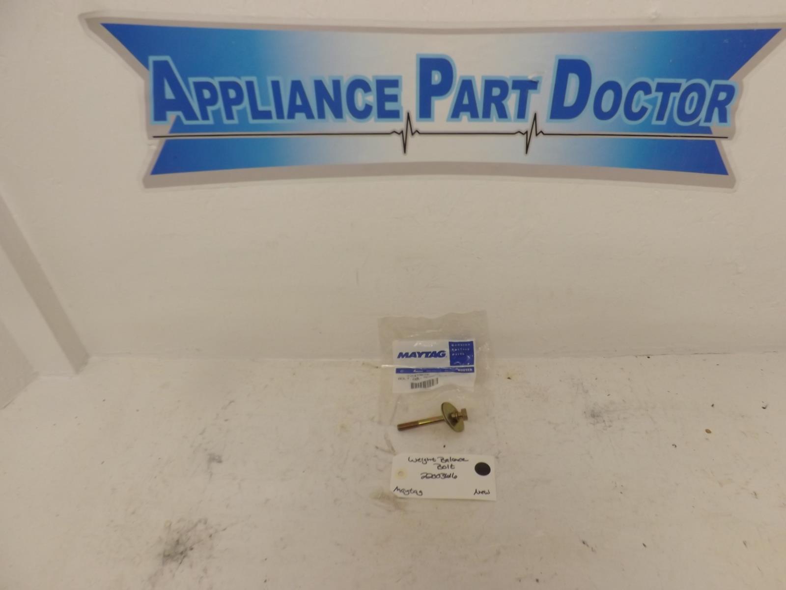Maytag Washer 22003616 Weight Balance Bolt New