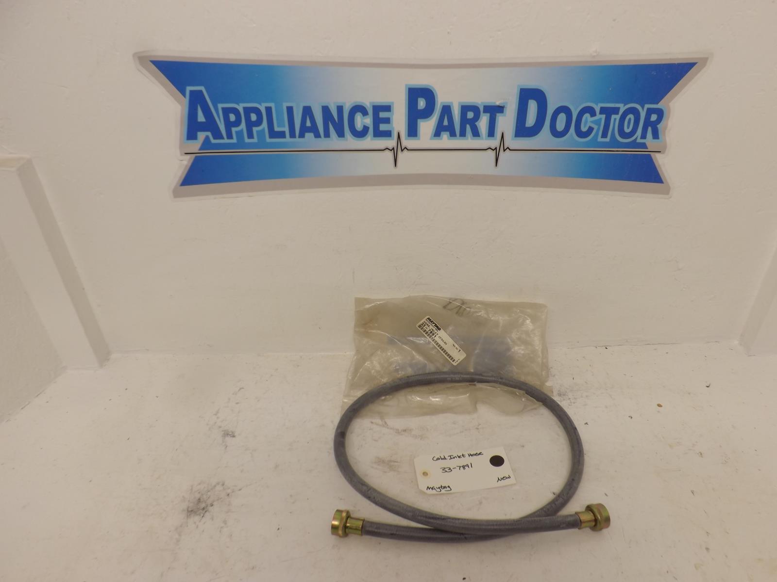 Maytag Washer 33-7891 Cold Inlet Hose New OEM