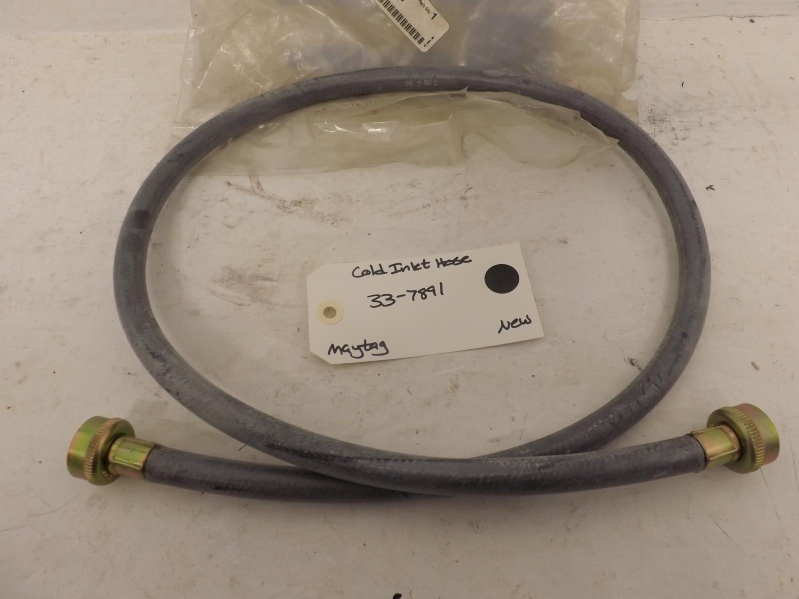 Maytag Washer 33-7891 Cold Inlet Hose New OEM