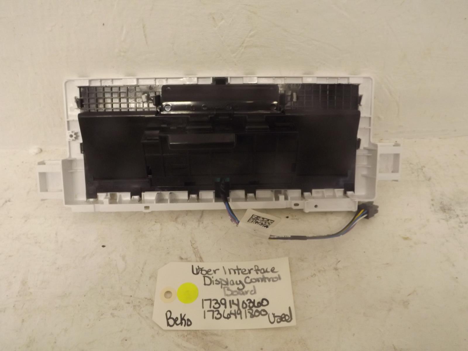 Beko Dishwasher 1739140360 1736491800 User Interface Display Control Board Used