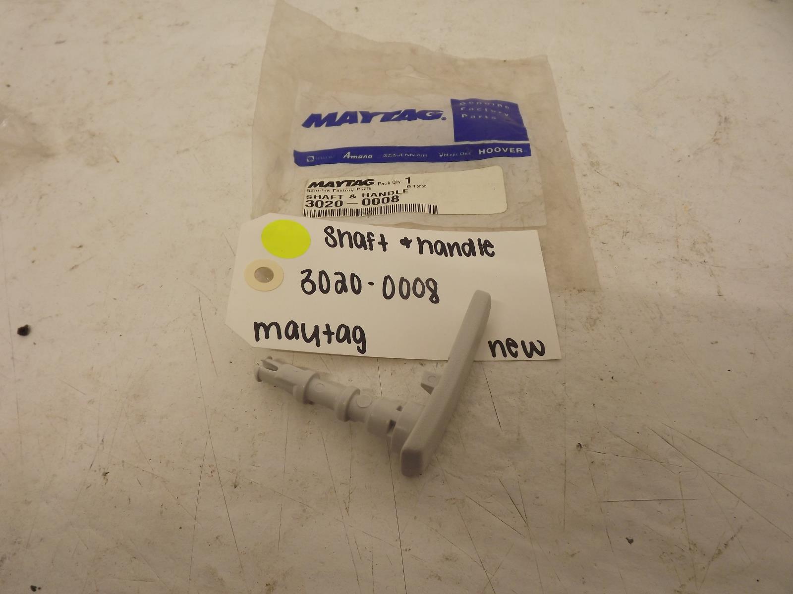Maytag Dishwasher 3020-0008 Shaft & Handle New
